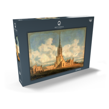 Darstellung des Puzzle Motivs Projected Design for Fonthill Abbey, Wiltshire 1000 Puzzle Schachtel Ansicht2