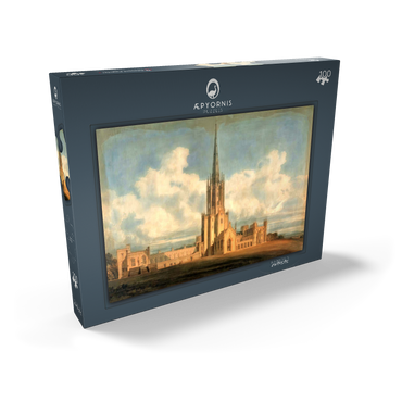 Darstellung des Puzzle Motivs Projected Design for Fonthill Abbey, Wiltshire 100 Puzzle Schachtel Ansicht2