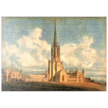 Darstellung des Puzzle Motivs puzzleplate Projected Design for Fonthill Abbey, Wiltshire 100 Puzzle