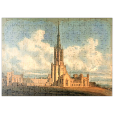 Darstellung des Puzzle Motivs puzzleplate Projected Design for Fonthill Abbey, Wiltshire 200 Puzzle