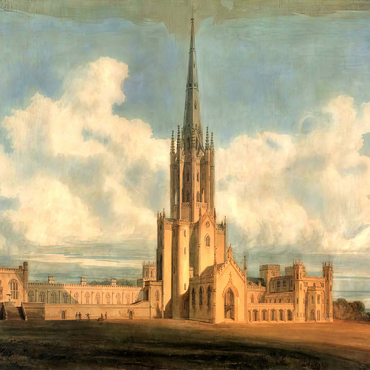 Darstellung des Puzzle Motivs Projected Design for Fonthill Abbey, Wiltshire 200 Puzzle 3D Modell