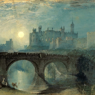 Darstellung des Puzzle Motivs Alnwick Castle 200 Puzzle 3D Modell