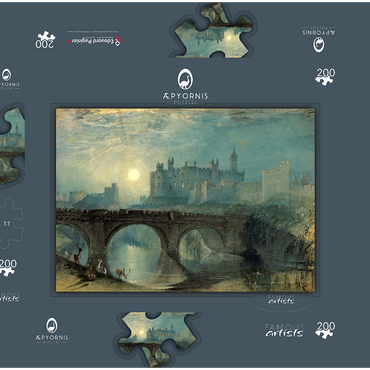 Darstellung des Puzzle Motivs Alnwick Castle 200 Puzzle Schachtel 3D Modell