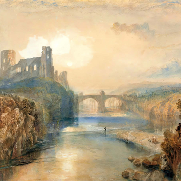 Darstellung des Puzzle Motivs Barnard Castle 500 Puzzle 3D Modell