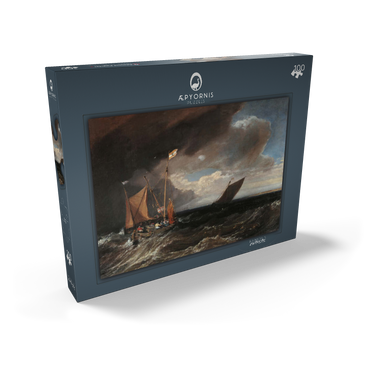 Darstellung des Puzzle Motivs Seascape with a Squall Coming Up 100 Puzzle Schachtel Ansicht2