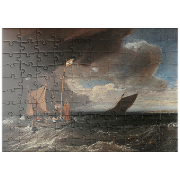 Darstellung des Puzzle Motivs puzzleplate Seascape with a Squall Coming Up 100 Puzzle