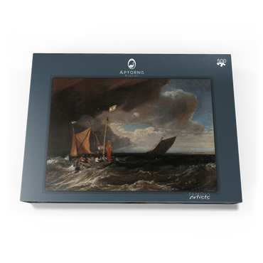Darstellung des Puzzle Motivs Seascape with a Squall Coming Up 500 Puzzle Schachtel Ansicht3