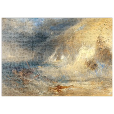 Darstellung des Puzzle Motivs puzzleplate Long Ship's Lighthouse, Land's End 500 Puzzle