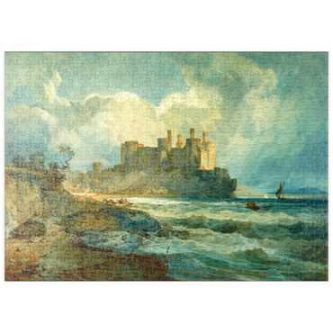 Darstellung des Puzzle Motivs puzzleplate Conway Castle, North Wales 500 Puzzle
