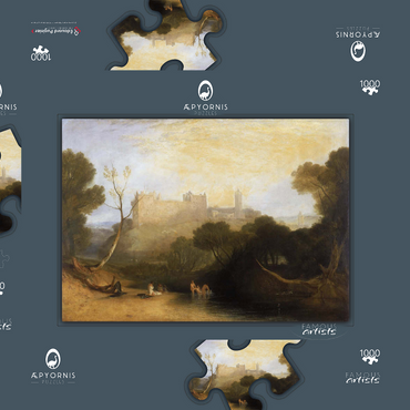 Darstellung des Puzzle Motivs Linlithgow Palace 1000 Puzzle Schachtel 3D Modell