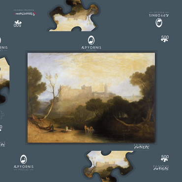 Darstellung des Puzzle Motivs Linlithgow Palace 500 Puzzle Schachtel 3D Modell