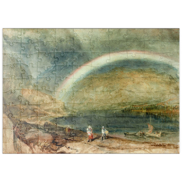Darstellung des Puzzle Motivs puzzleplate The Rainbow: Osterspai and Filsen 100 Puzzle