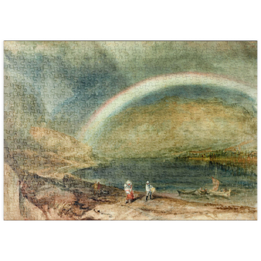 Darstellung des Puzzle Motivs puzzleplate The Rainbow: Osterspai and Filsen 500 Puzzle