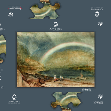 Darstellung des Puzzle Motivs The Rainbow: Osterspai and Filsen 500 Puzzle Schachtel 3D Modell