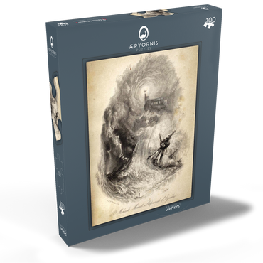 Darstellung des Puzzle Motivs St. Michael's Mount, Shipwreck of Lycidas 100 Puzzle Schachtel Ansicht2