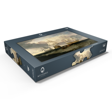 Darstellung des Puzzle Motivs The Victory Returning from Trafalgar, in Three Positions 1000 Puzzle Schachtel Ansicht1