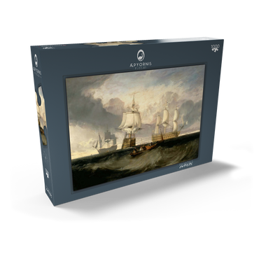Darstellung des Puzzle Motivs The Victory Returning from Trafalgar, in Three Positions 1000 Puzzle Schachtel Ansicht2