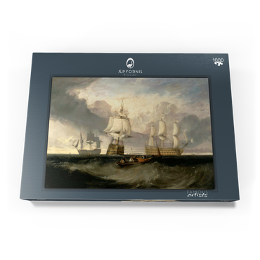 Darstellung des Puzzle Motivs The Victory Returning from Trafalgar, in Three Positions 1000 Puzzle Schachtel Ansicht3
