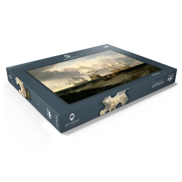 Darstellung des Puzzle Motivs The Victory Returning from Trafalgar, in Three Positions 200 Puzzle Schachtel Ansicht1