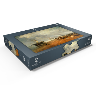 Darstellung des Puzzle Motivs The Fish Market at Hastings Beach 1000 Puzzle Schachtel Ansicht1