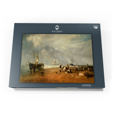 Darstellung des Puzzle Motivs The Fish Market at Hastings Beach 1000 Puzzle Schachtel Ansicht3