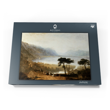 Darstellung des Puzzle Motivs Lake of Geneva from Montreux 500 Puzzle Schachtel Ansicht3