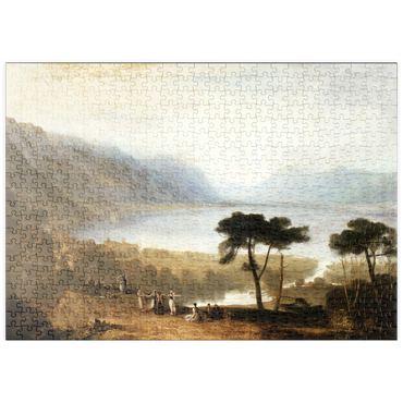 Darstellung des Puzzle Motivs puzzleplate Lake of Geneva from Montreux 500 Puzzle