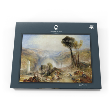 Darstellung des Puzzle Motivs Oberwesel 100 Puzzle Schachtel Ansicht3