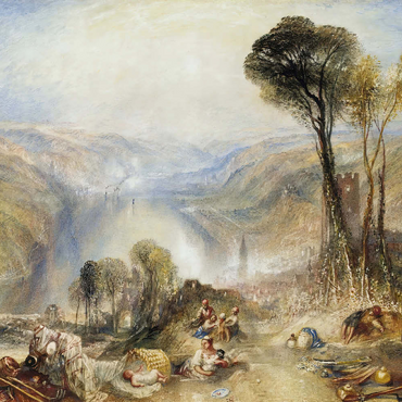 Darstellung des Puzzle Motivs Oberwesel 200 Puzzle 3D Modell