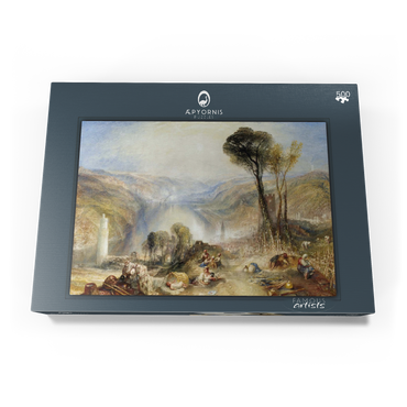 Darstellung des Puzzle Motivs Oberwesel 500 Puzzle Schachtel Ansicht3