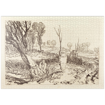 Darstellung des Puzzle Motivs puzzleplate Hedging and Ditching 1000 Puzzle