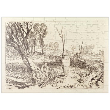 Darstellung des Puzzle Motivs puzzleplate Hedging and Ditching 100 Puzzle