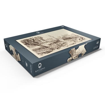 Darstellung des Puzzle Motivs Hedging and Ditching 500 Puzzle Schachtel Ansicht1