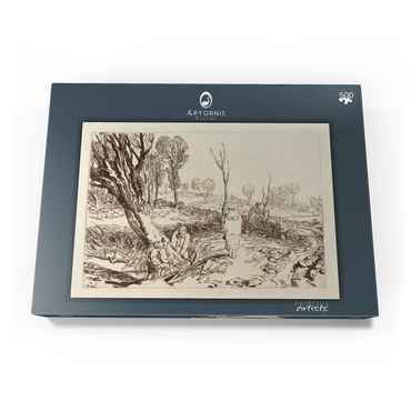 Darstellung des Puzzle Motivs Hedging and Ditching 500 Puzzle Schachtel Ansicht3