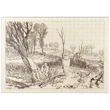 Darstellung des Puzzle Motivs puzzleplate Hedging and Ditching 500 Puzzle