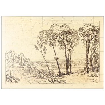 Darstellung des Puzzle Motivs puzzleplate The Bridge in Middle Distance 100 Puzzle