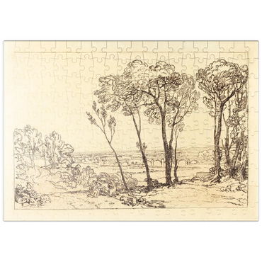 Darstellung des Puzzle Motivs puzzleplate The Bridge in Middle Distance 200 Puzzle