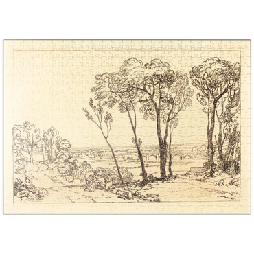 Darstellung des Puzzle Motivs puzzleplate The Bridge in Middle Distance 500 Puzzle