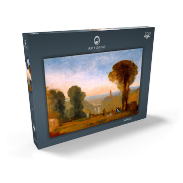 Darstellung des Puzzle Motivs Italian Landscape with Bridge and Tower 200 Puzzle Schachtel Ansicht2