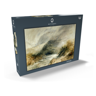 Darstellung des Puzzle Motivs Llanthony Abbey, Monmouthshire 1000 Puzzle Schachtel Ansicht2