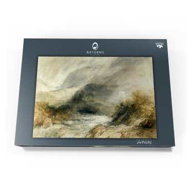 Darstellung des Puzzle Motivs Llanthony Abbey, Monmouthshire 1000 Puzzle Schachtel Ansicht3