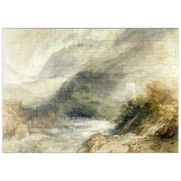 Darstellung des Puzzle Motivs puzzleplate Llanthony Abbey, Monmouthshire 100 Puzzle