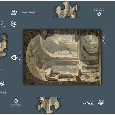 Darstellung des Puzzle Motivs Dark Prison (Carcere Oscura) 100 Puzzle Schachtel 3D Modell