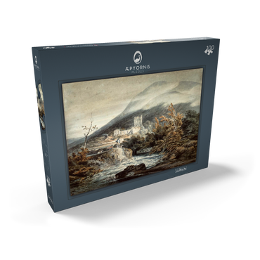 Darstellung des Puzzle Motivs Llanthony Abbey, Monmouthshire 100 Puzzle Schachtel Ansicht2