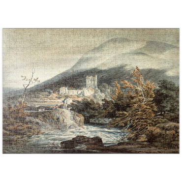 Darstellung des Puzzle Motivs puzzleplate Llanthony Abbey, Monmouthshire 500 Puzzle