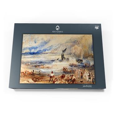 Darstellung des Puzzle Motivs The Whale on Shore 500 Puzzle Schachtel Ansicht3