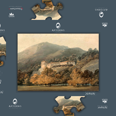 Darstellung des Puzzle Motivs Santa Lucia, A Convent near Caserta 1000 Puzzle Schachtel 3D Modell