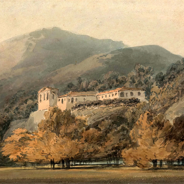 Darstellung des Puzzle Motivs Santa Lucia, A Convent near Caserta 100 Puzzle 3D Modell