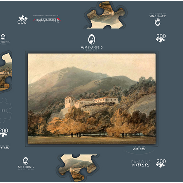 Darstellung des Puzzle Motivs Santa Lucia, A Convent near Caserta 200 Puzzle Schachtel 3D Modell