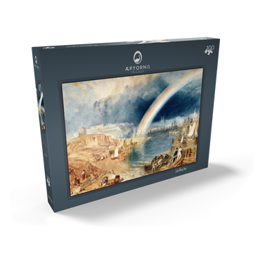 Darstellung des Puzzle Motivs Plymouth with a Rainbow 100 Puzzle Schachtel Ansicht2